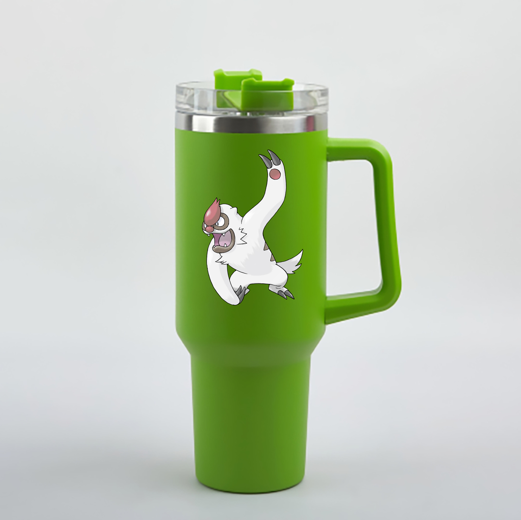（画像用） ポケットモンスター Pokémon 1200mL車用タンブラー - クリスタルステッカー（プラスチックストロー付き）